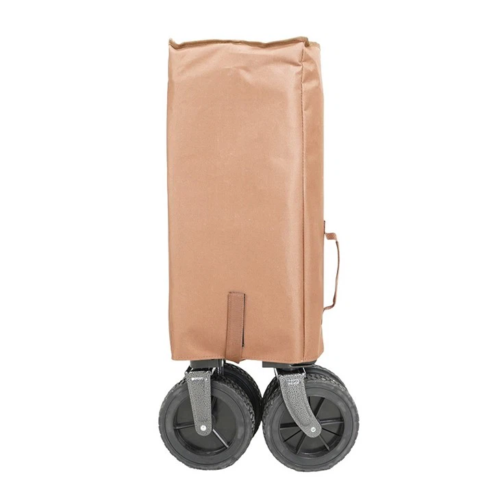 Collapsible Beach Folding Wagon With Replaceable Wheel