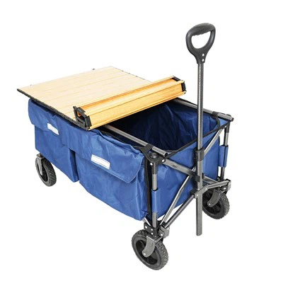 เกวียนพับยูทิลิตี้กลางแจ้งพร้อมโต๊ะ